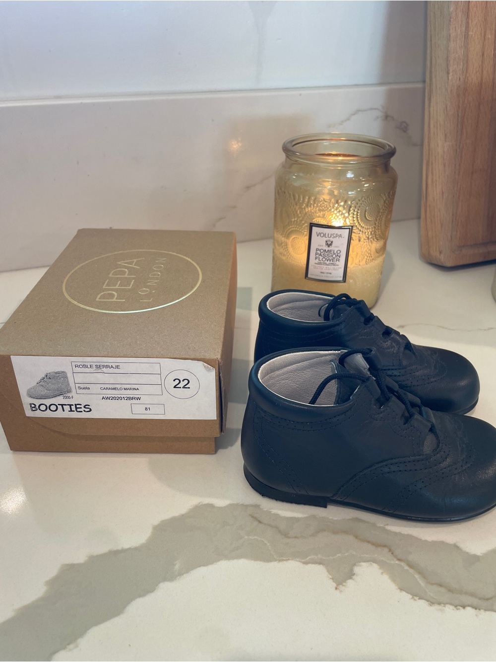 Pepa London Black Baby Walker Booties